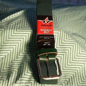 BASEBALL BELT LG 32"-46", GREEN